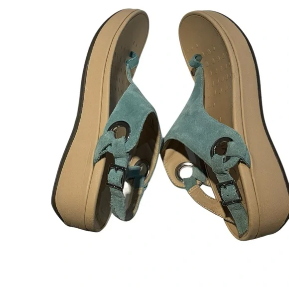 Vionic Jolie Teal and Tan Women's Sandals size 9 - Picture 7 of 10